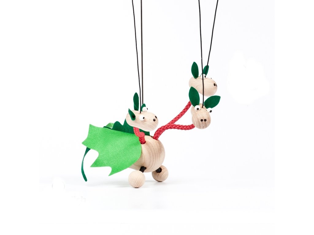 Drak tříhlavý - loutka